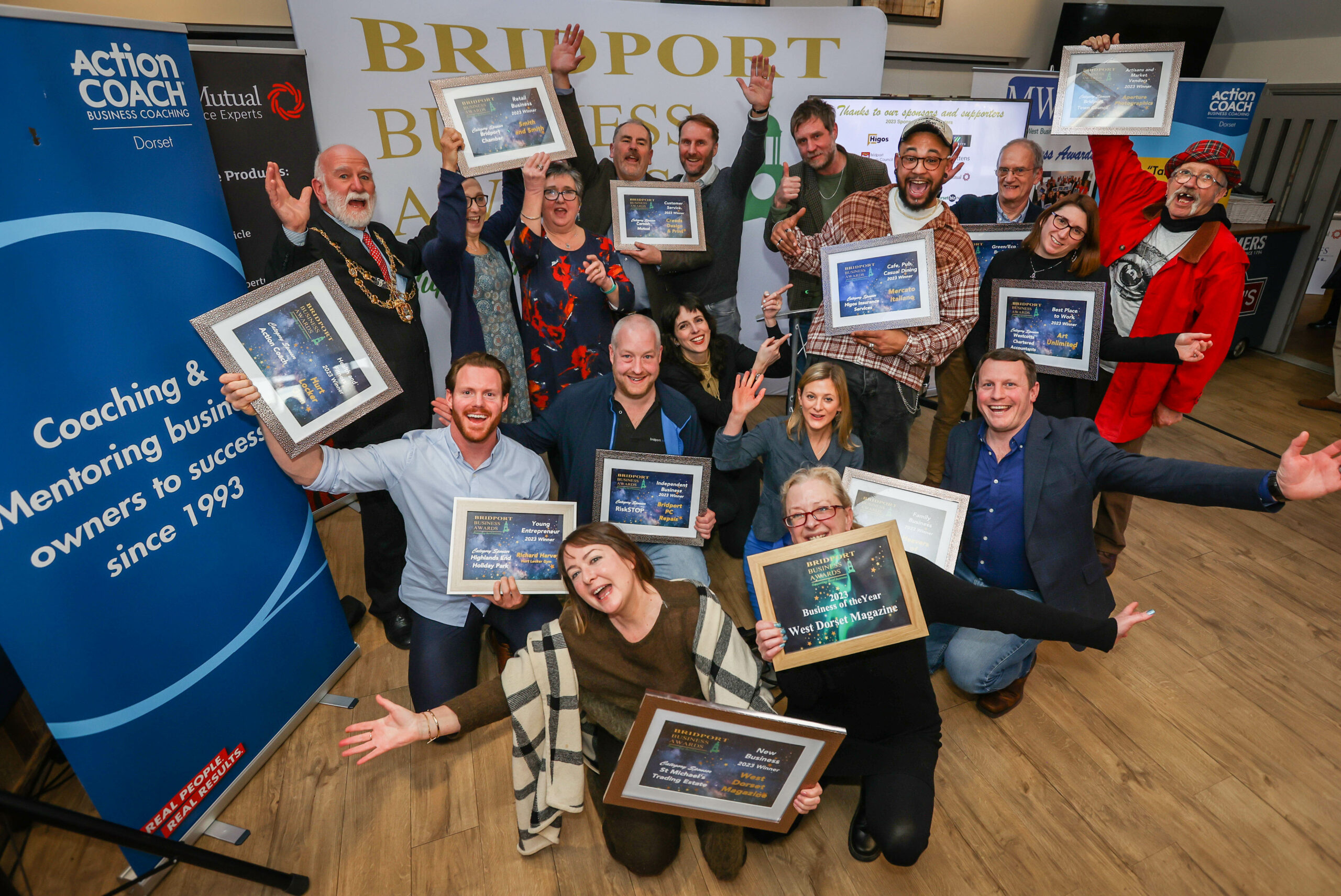 Bridport Business Awards 2023 At Highlands End Holiday Park.